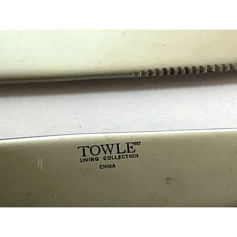 Stainless 18/0 Dinner Knife Knives PARADISE by Towle Living Collection Lot of 6